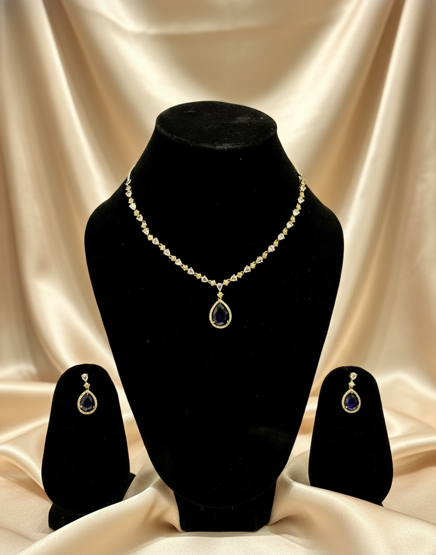 Red Necklace Earrings Combo