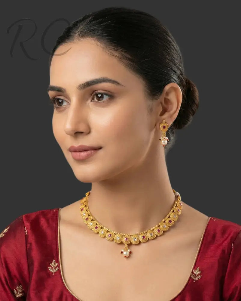 Royal Pearl Choker Set