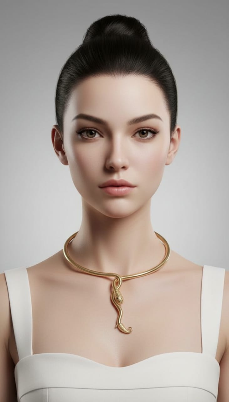 Snake Choker Wrap Necklace