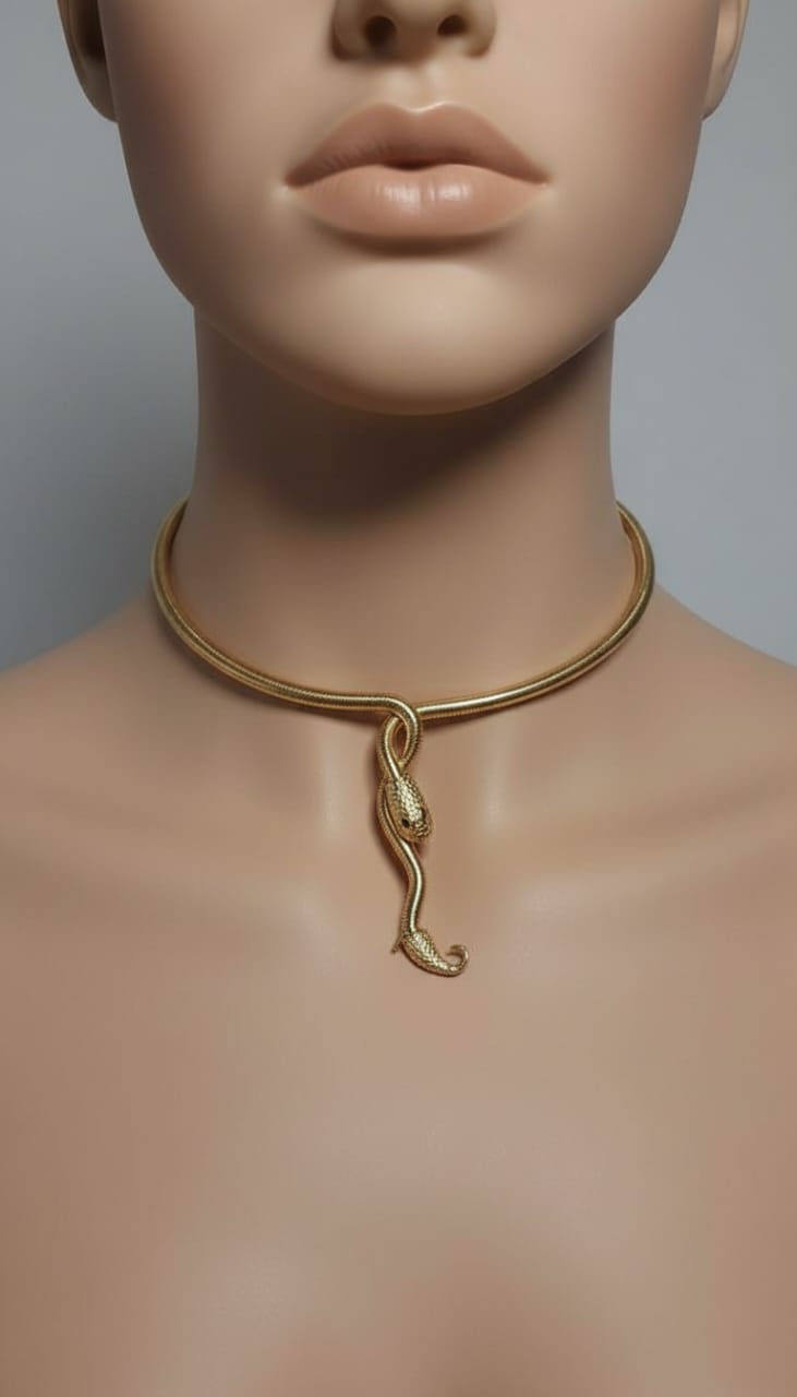 Snake Choker Wrap Necklace